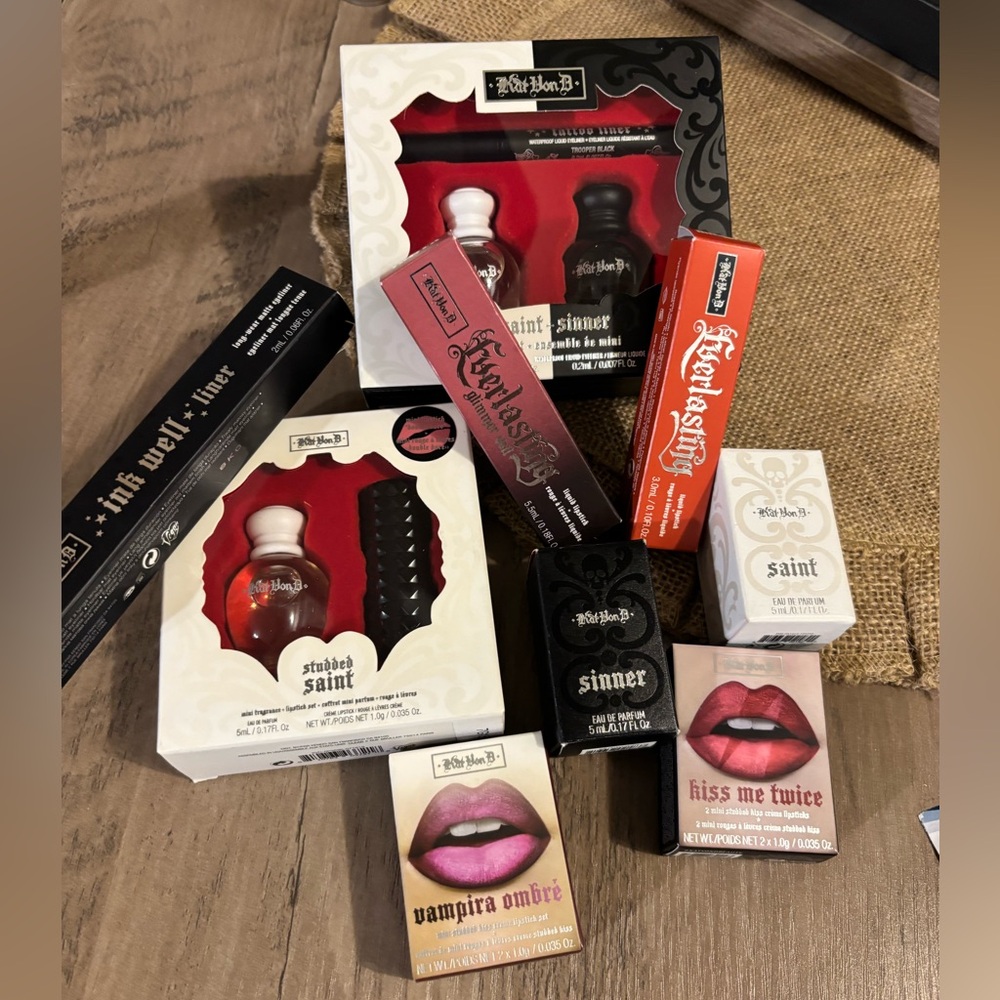 KVD Beauty Makeup Set with Lipsticks and Perfumes